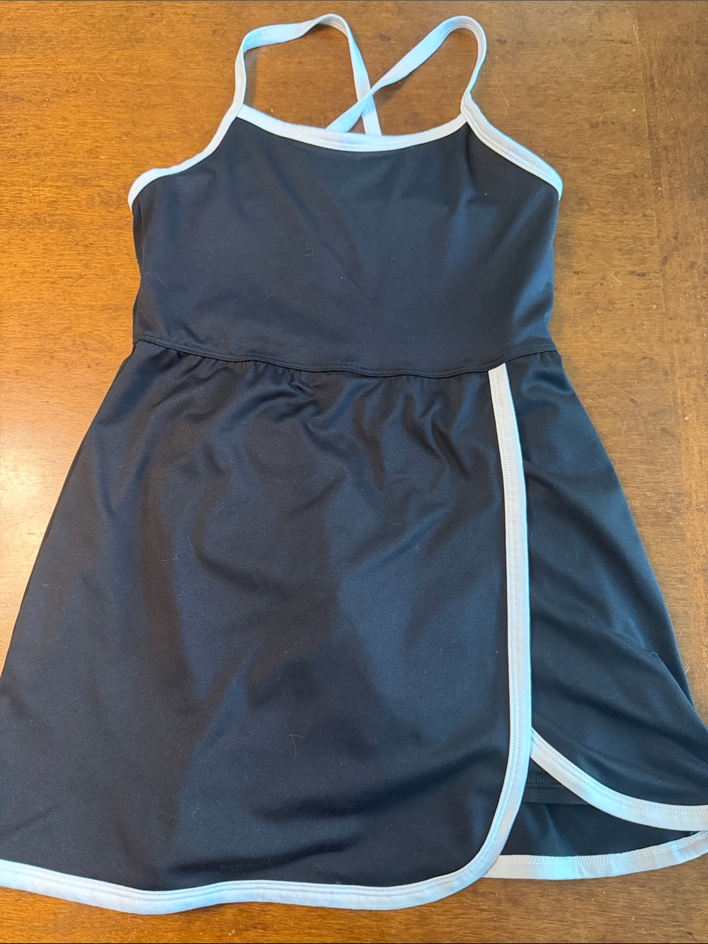all in motion Black Dress with White Trim